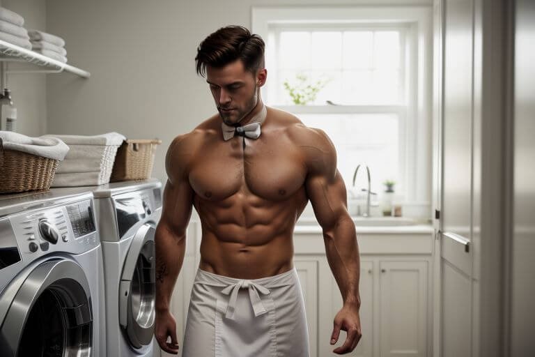 buff party butlers in various uniform styles
